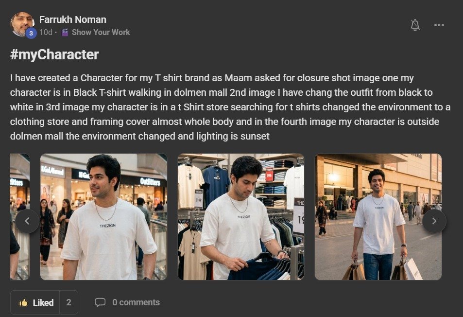 Farrukh Noman – AI Character for T-shirt Brand